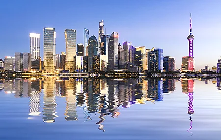 高清中国 城市灯光 上海 东方明珠电视塔 电脑 壁纸 3840×2400