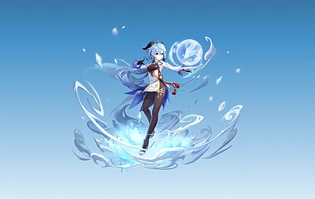 绚丽游戏 角色 原神 游戏CG 动漫女孩 简单背景 女孩 电脑 壁纸 3840×2160