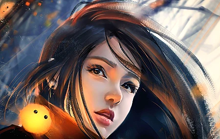 绝美奇幻女孩 女人 脸 绘画 电脑 壁纸 3840×2160