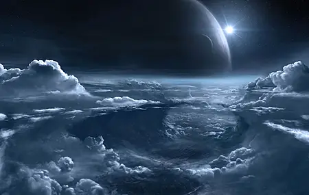 热门云 科幻 行星 电脑 高清壁纸 4096×2304
