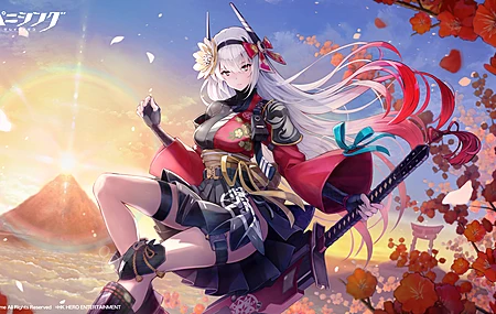 热门动漫 AI艺术 肖像 服装 剑 银发 花 惩罚：灰色乌鸦 高清壁纸 3840×2160