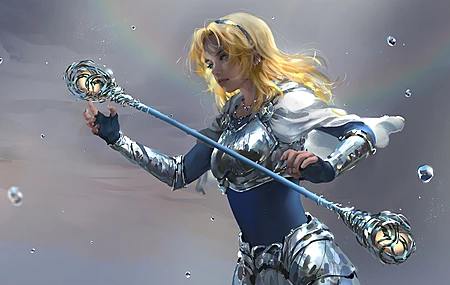 超清女人 奇幻女孩 英雄联盟 插图 AI艺术 扇形艺术 绘画 奇幻艺术 桌面壁纸 7000×4312