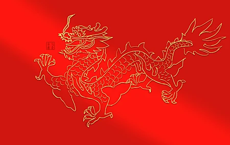 高清金龙 光 喜庆 高清 壁纸 8000×4500