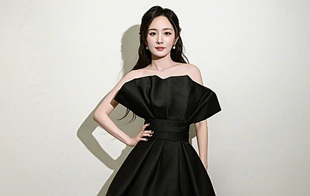超清黑色裙子 气质 美女 杨幂 4K壁纸 3840×2400