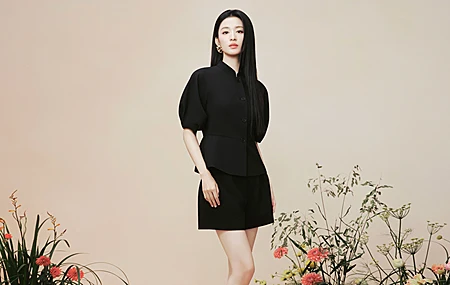 王楚然 黑色 套装 美女 无水印壁纸 3840×2400
