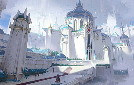 天空之城 绘画 风景 高清 壁纸 4625×2160