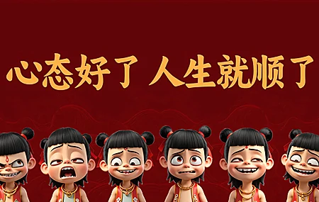 高清心态 哪吒 打工人 魔童闹海 壁纸 3840×2160