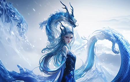 经典哪吒 魔童闹海 敖闰 唯美 4k龙角 龙鳞 高清壁纸 3840×2160