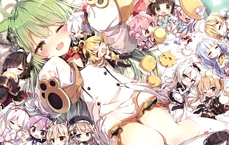 热门虚拟角色 服装 衣服 动漫 插图 彩色动漫 高清壁纸 8691×6214