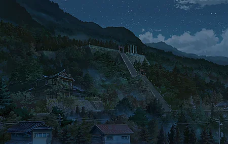 新海诚 动画 夜 壁纸 3840×2160