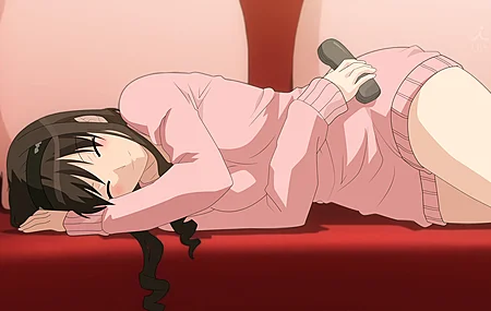微笑 深色头发 动漫 动漫女孩 睡眠 电脑 壁纸 5000×2802