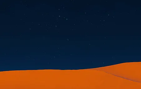 游戏CG风景 极简主义 天空 星星 沙漠 沙丘 4K高清壁纸 3840×2160