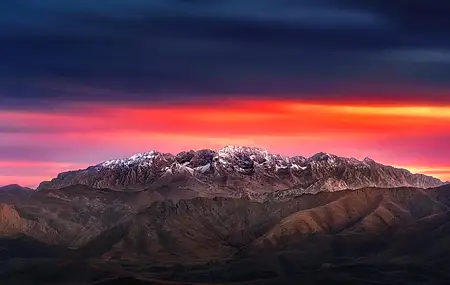高清风景 摄影 日落 山脉 抽象 自然 雪 云 壁纸 8192×5461