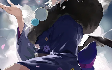 动漫 花瓣 女孩 手机 4K高清壁纸 4650×8268