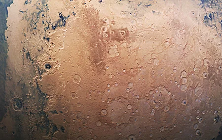 火星 陨石坑 行星 恒星 宇宙 星空 科技 未来 电脑 高清壁纸 7166×2772
