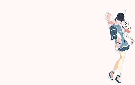 动漫 动漫女孩 粉红色 街头服饰 校服 电脑 桌面壁纸 3840×2160