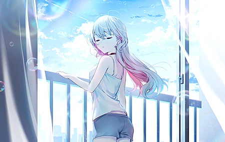 精选原神 夜晚 星星 动漫 女孩 星夜 可爱 萝莉 电脑 手机壁纸 4806×2837