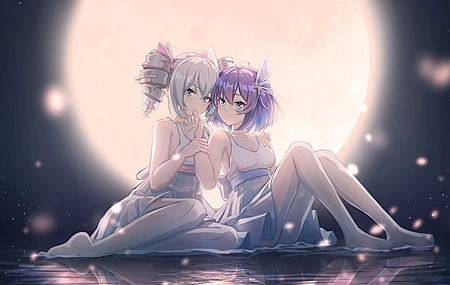 热门娇小 女孩 动漫 AI艺术 白色 短发 长腿 电脑 壁纸 3840×2160