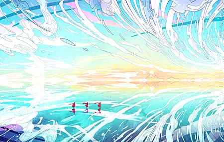 热门AI艺术 幻想艺术 反射 山 云 水 电脑 高清壁纸 3840×2160