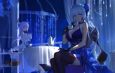 绚丽奇幻 女孩 漫画 派对 艺术 奇幻艺术 电脑 高清壁纸 9600×4320