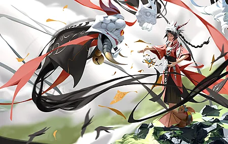 动漫 动漫女孩 AI艺术 艺术 作品 肖像 明日方舟 电脑 壁纸 4670×2480