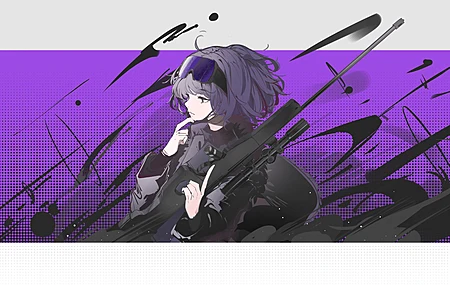 蕾乐艺 动漫 动漫女孩 少女前线 武器 双尾 电脑 壁纸 6985×4035