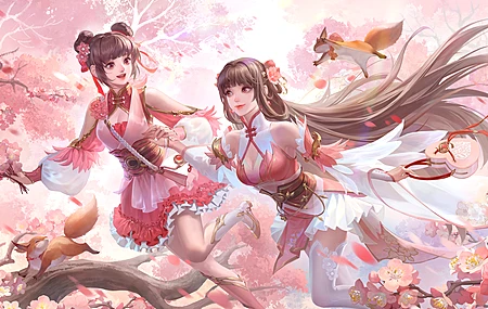 精选红眼睛 艺术家 命运 黄眼睛 动漫女孩 银发 盔甲 服装 珍妮 电脑 手机壁纸 5032×3579