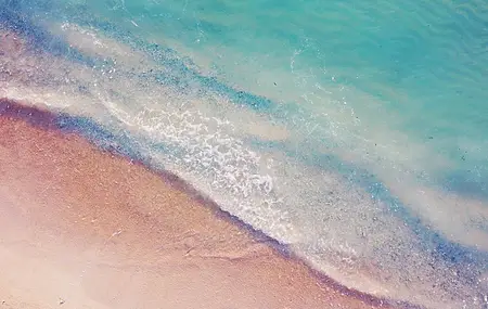 海滩 鸟瞰 俯视 海水 大海 蓝色 电脑 壁纸 4000×3000