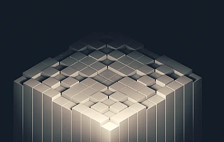 立方体 极简主义 混合器 AI艺术 简单背景 正方形 几何 抽象 块 黑色背景 电脑 壁纸 3840×2160