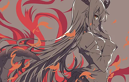 超清灰色 动漫 动漫女孩 小林家的龙女仆 电脑 4K壁纸 3840×2160