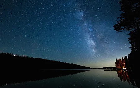 夜 夜空 湖 自然 风景 星空 极光 电脑 桌面壁纸 6000×4000