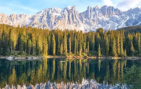 山 雪 森林 反射 风景 自然 河流 湖泊 白云 石 电脑 壁纸 6040×3916