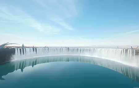 最终幻想 游戏CG 游戏 艺术 水 天空 云 反射 瀑布 电脑 高清壁纸 3840×2160