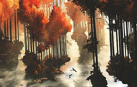 经典驯龙高手 树 秋天 电影 动画电影 奇幻艺术 电脑 壁纸 5120×2420