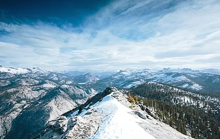 绝美自然 山脉 雪峰 云 风景 电脑 桌面壁纸 5120×2880