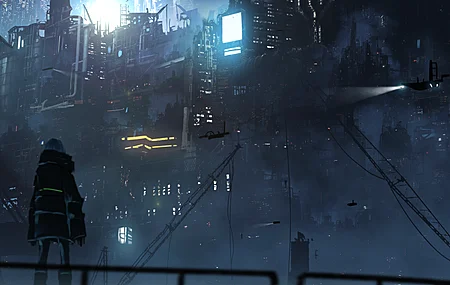 动漫 赛博朋克 4K高清壁纸 6000×2500