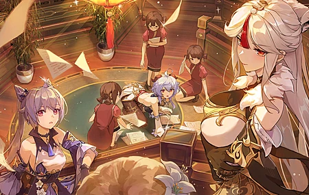 热门动漫 动漫女孩 科清 原神 感宇 宁光 流明 高清壁纸 4928×2794