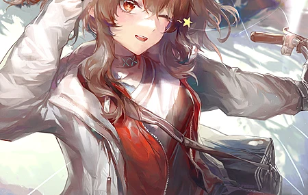 绝美日光诱惑 动漫女孩 武士 安吉丽娜 无水印壁纸 4134×4133