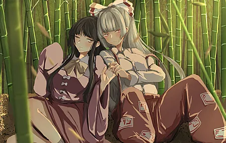 绚丽竹子 动漫女孩 壁纸 4093×2894