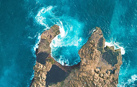 热门风景 海 水 海岸 岩石 青色 波浪 高清壁纸 3840×2160