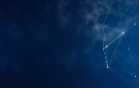 几何 网络空间 AI艺术 蓝色 线条 抽象 手机壁纸 6080×3420