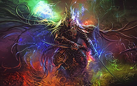 热门战士 奇幻艺术 扇子艺术 AI艺术 剑 高清壁纸 3840×2160