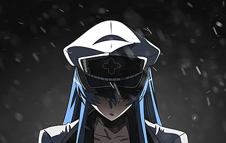 绝美苍白 动漫 动漫女孩 死亡 斩 黑色背景 赤红之瞳 高清壁纸 3840×2160