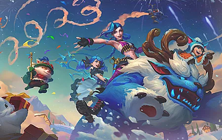 绝美英雄联盟 电子游戏 AI艺术 新年 壁纸 3840×2160