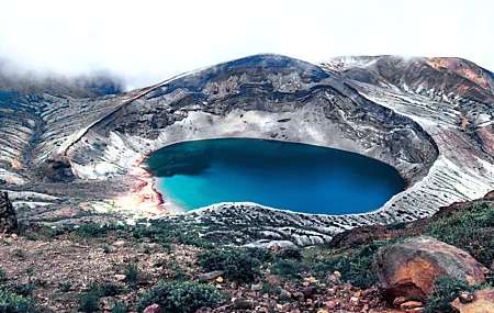 湖 水 山顶 火山口湖 自然 无水印壁纸 4872×3248