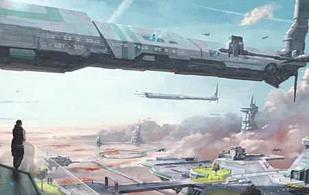 绚丽未来主义 AI艺术 云 明星公民 游戏 游戏CG艺术 科幻 壁纸 6420×3552