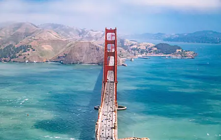 高清自然 景观 桥梁 金门大桥 海洋 悬索桥 高清壁纸 5529×3686