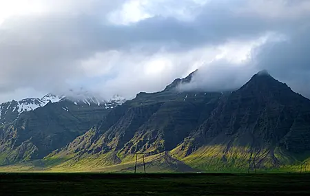 山脉 云 风景 桌面壁纸 4096×2193