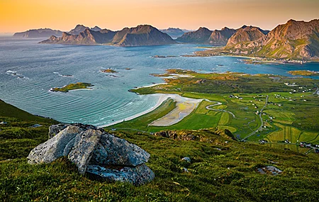 绚丽自然 风景 海洋 田野 海滩 海浪 山脉 4K壁纸 3840×2160