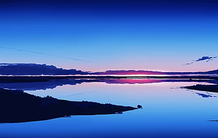 热门优雅 AI艺术 图片 插图 素描 风景 自然 蓝色 云 海 日出 高清壁纸 5640×2400